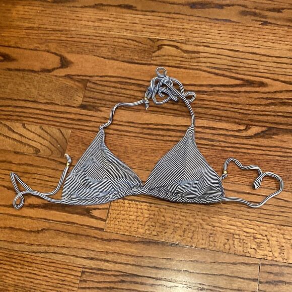 Eberjey First Mate Bikini Top Talitha Black Medium - Picture 3 of 5